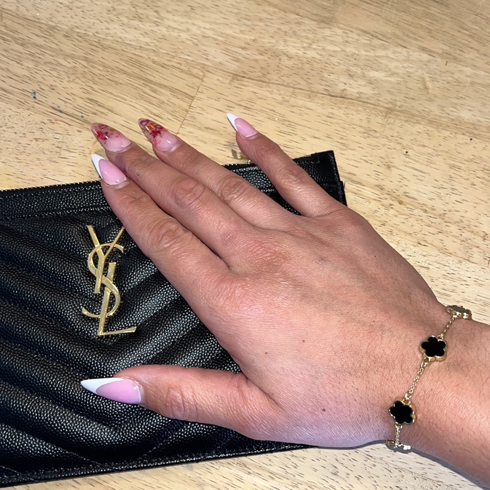 Black clover copper bracelet